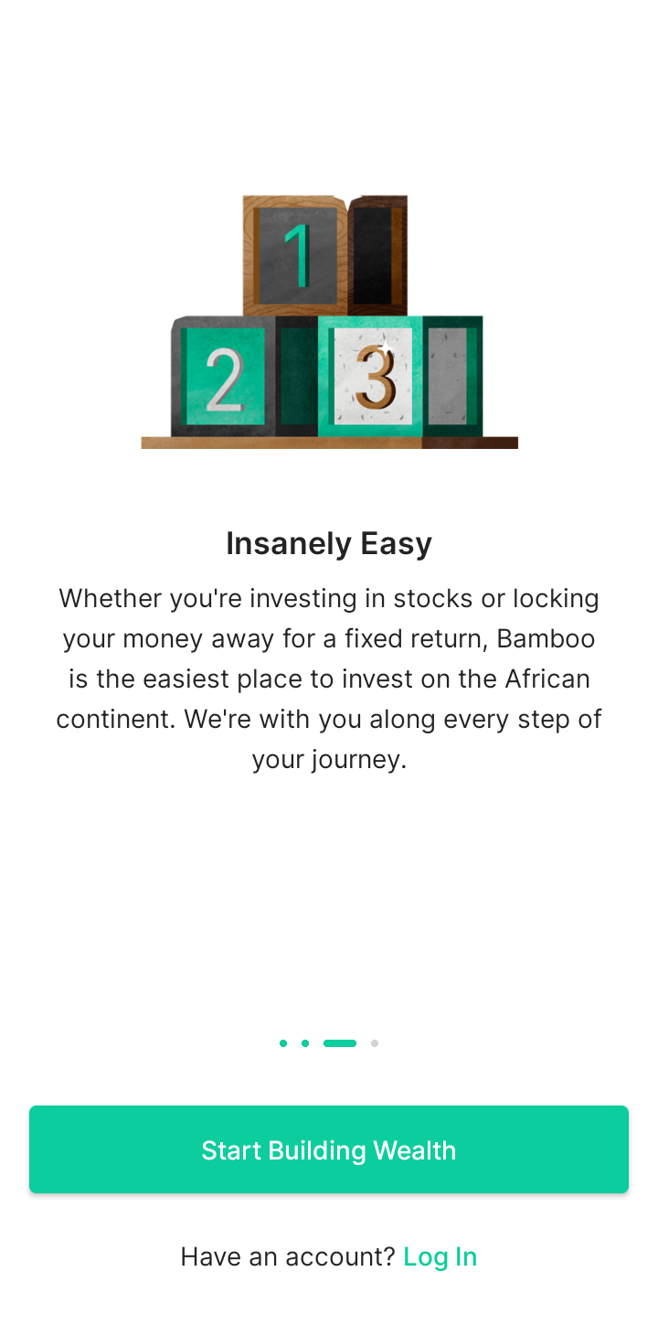  Bamboo Onboarding  ui screens