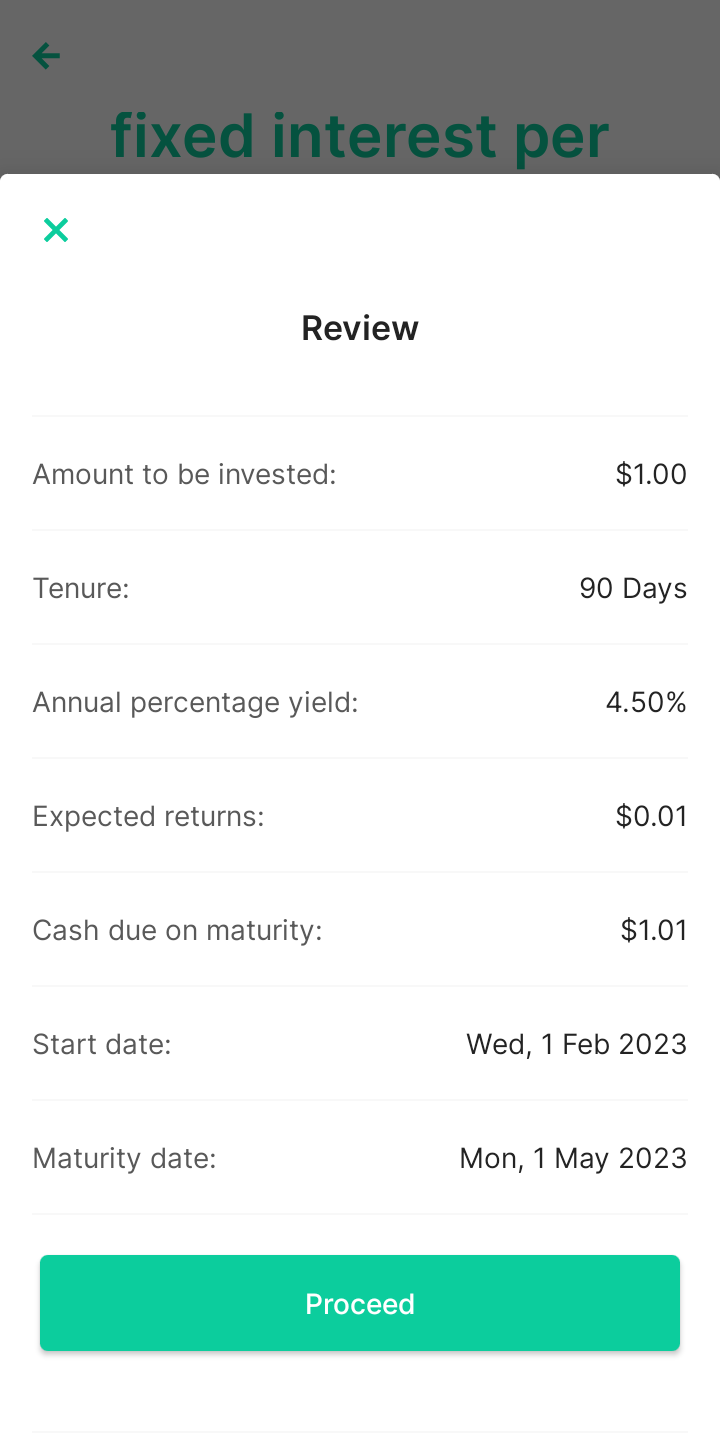  Bamboo Make Investment user flow UI screenshot