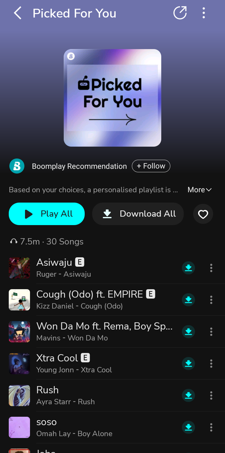 Boomplay App Screenshots