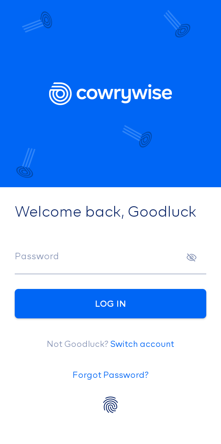  Cowrywise Login flow