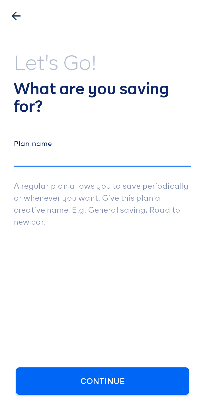  Cowrywise Create A Plan user flow UI screenshot