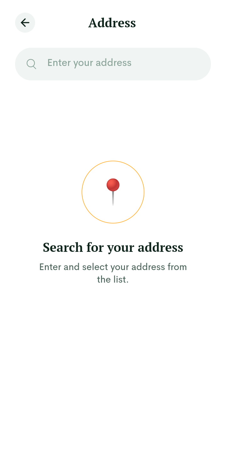 Edenlife Add Address user flow UI screenshot