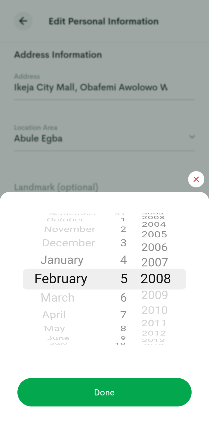  Edenlife Select Date user flow UI screenshot