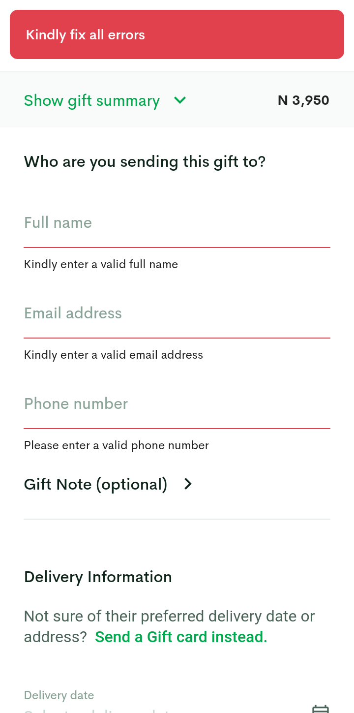  Edenlife Gift user flow UI screenshot