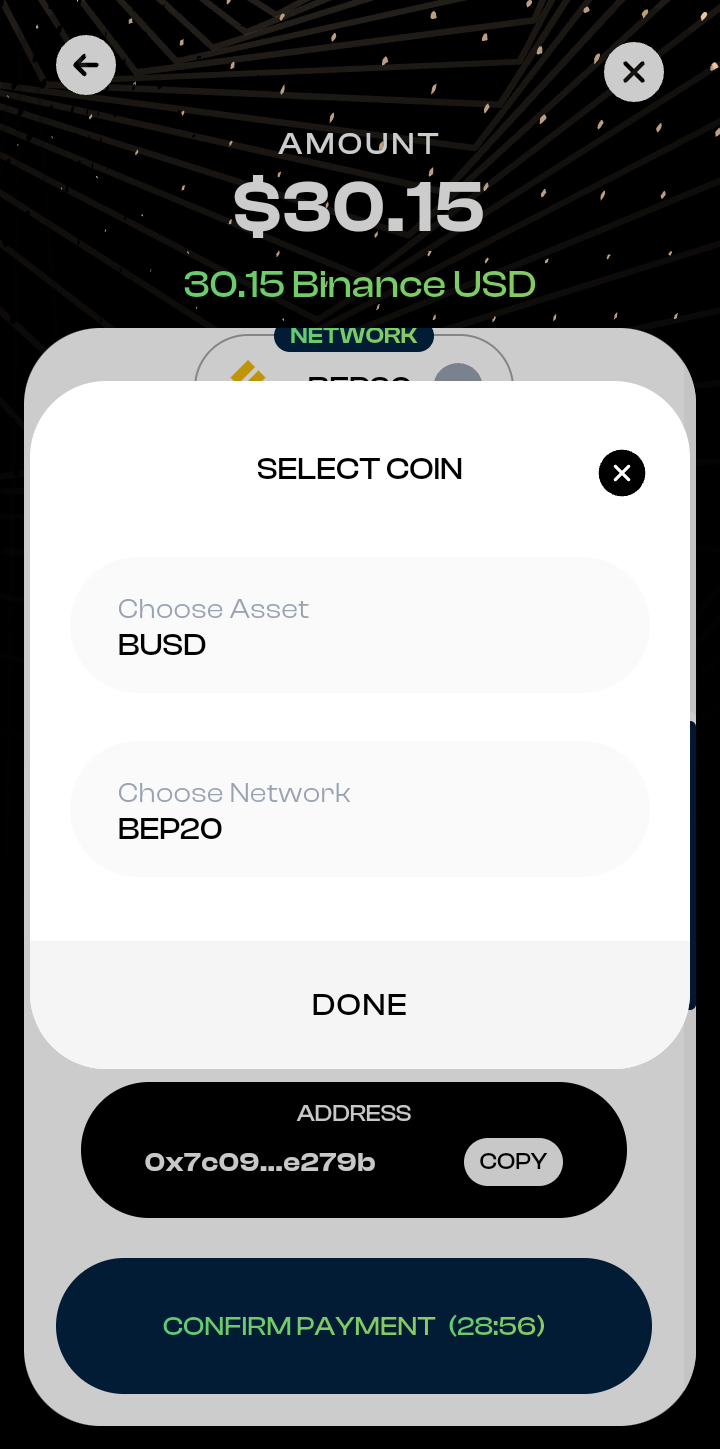  Fluidcoins Withdrawal user flow UI screenshot