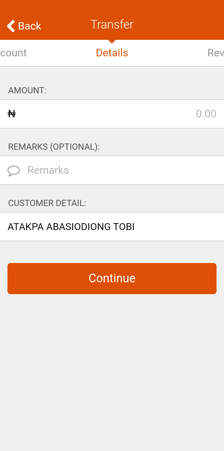  Gtbank Send Money  ui screens