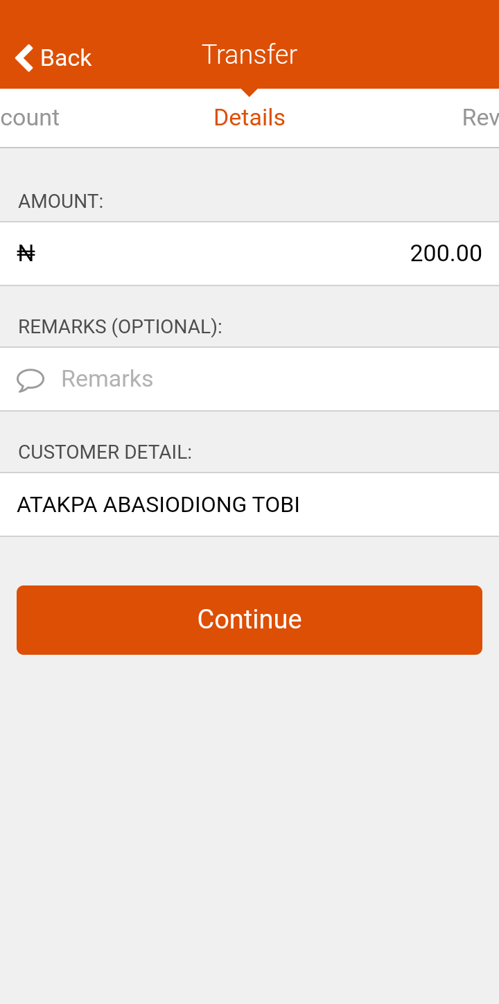  Gtbank Send Money  ui screens