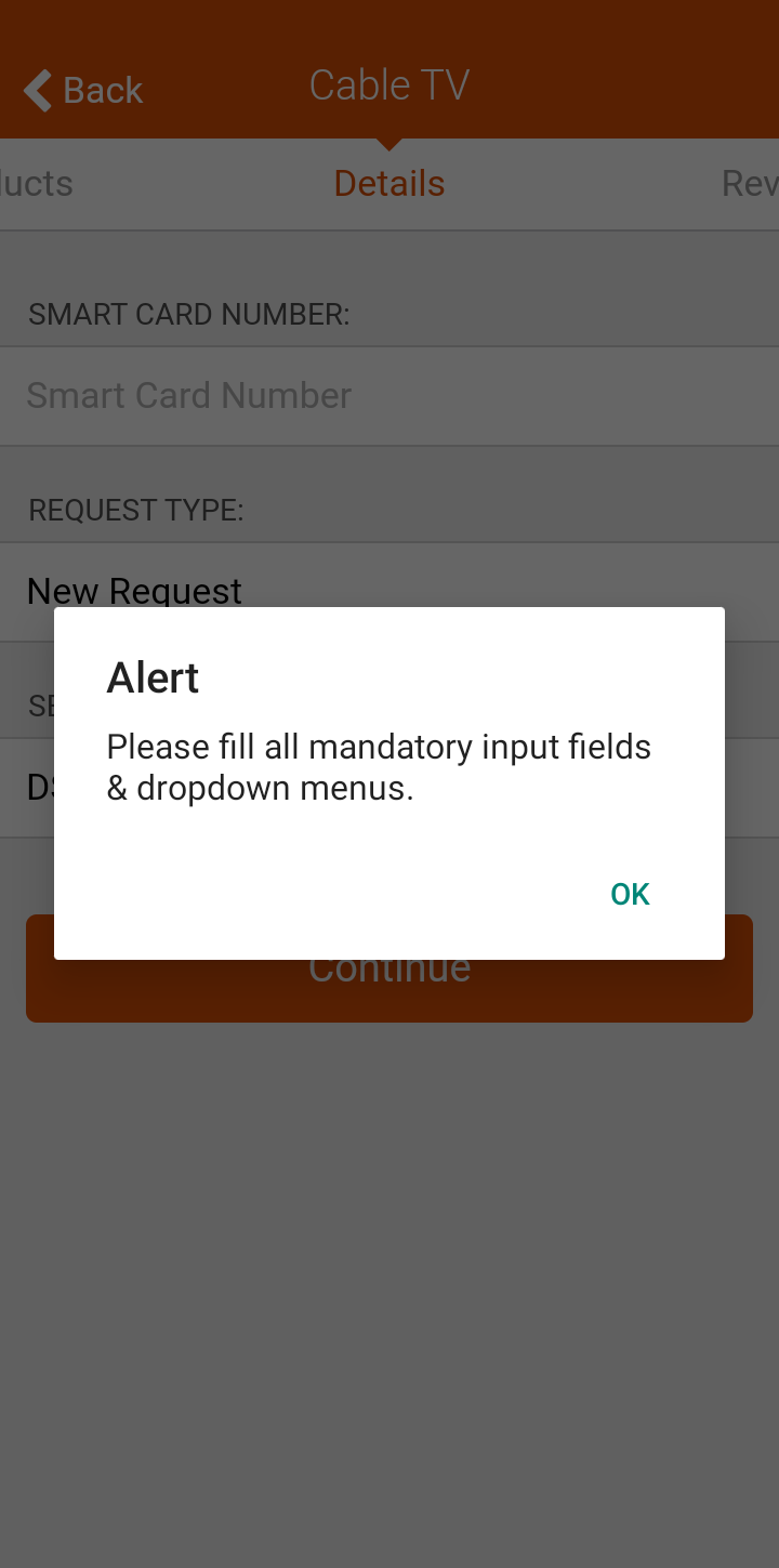  Gtbank Bill Payment user flow UI screenshot