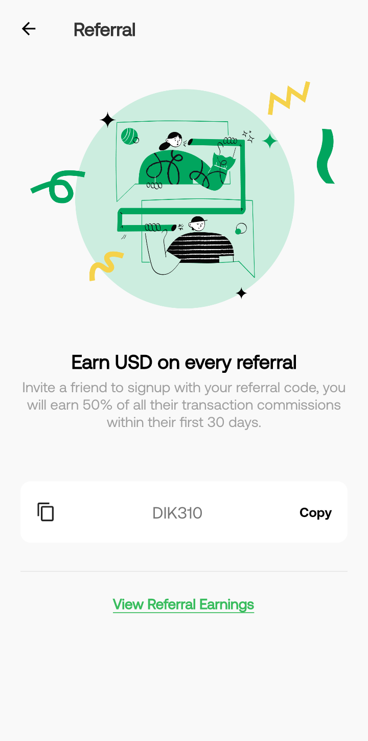  Payday Referral user flow UI screenshot