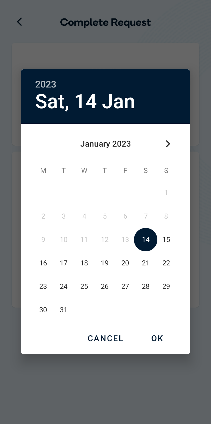  Paystack Select Date user flow UI screenshot