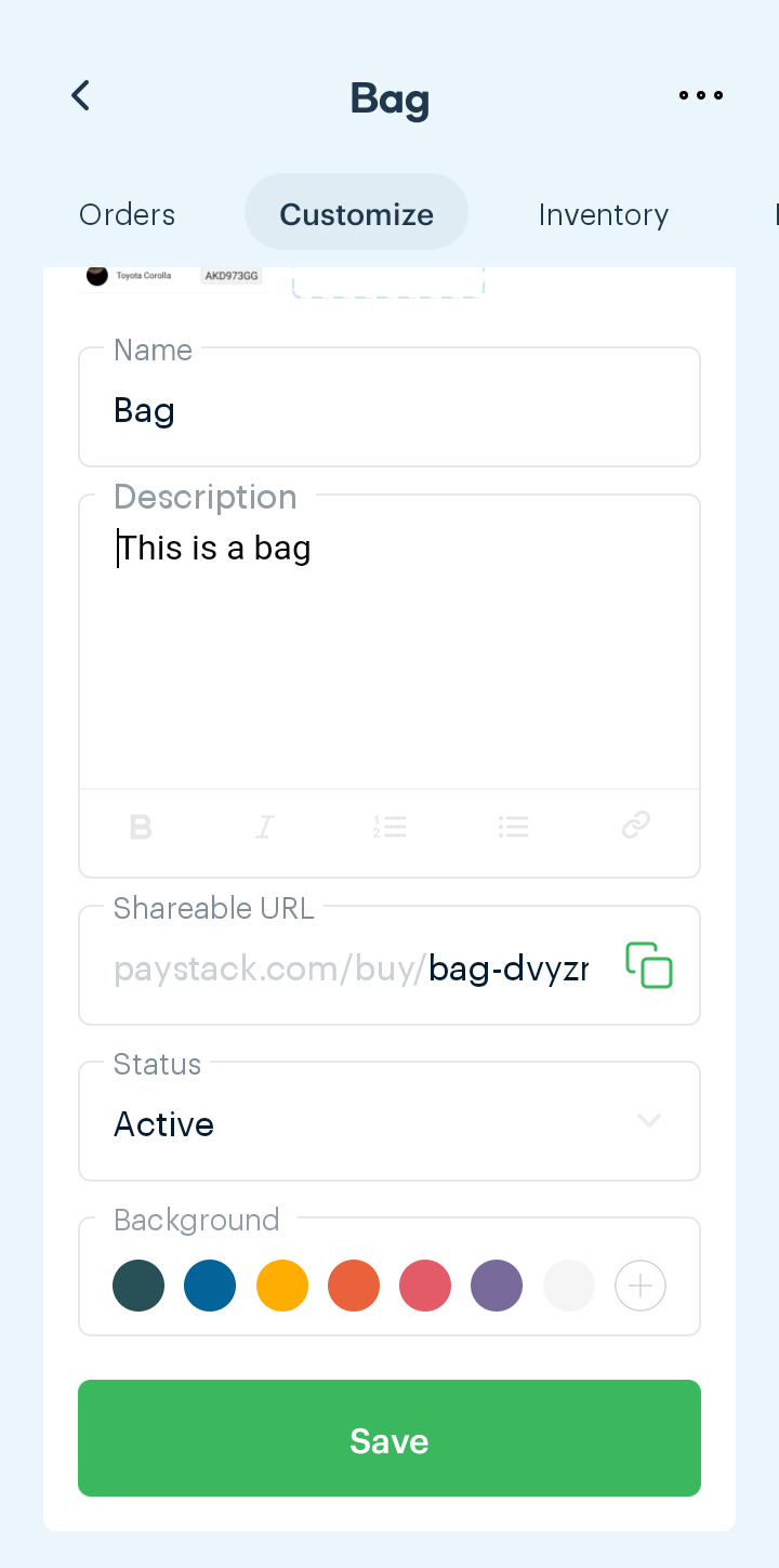  Paystack Create Product user flow UI screenshot